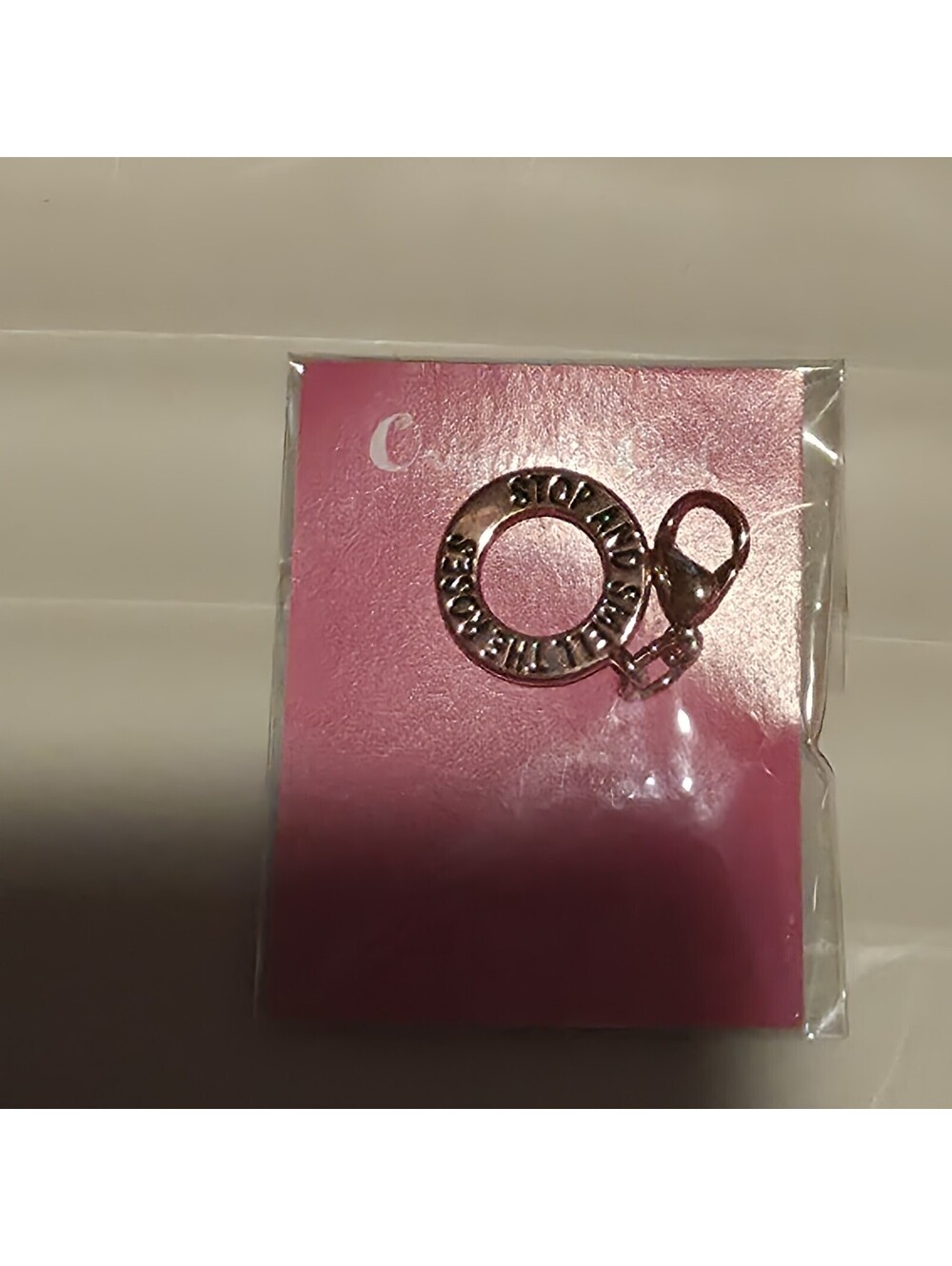 Origami Owl Stop & Smell The Roses Dangle Charm